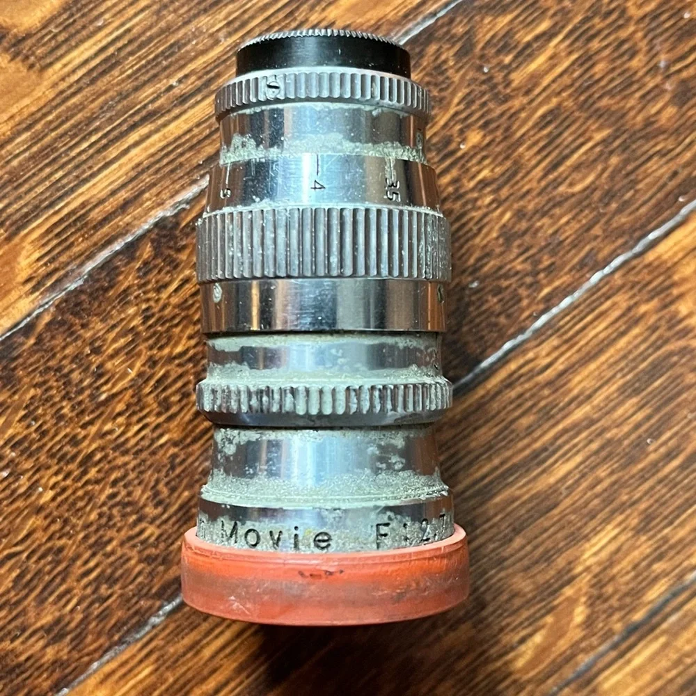 Vintage Sun Tele Telephoto Camera Lens For 8mm Movies F: 2.7 1 1/2”